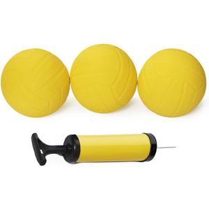 Popular Roundnet Game Replaceable Competitive Balls Mini Volleyball Set with Pump, Yellow