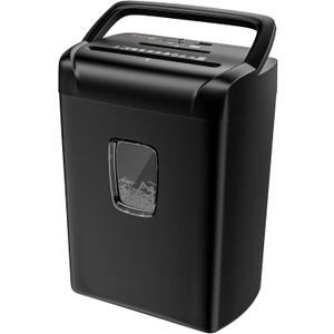 Bonsaii 12-Sheet Paper Shredder for Home Office Use, 10-Minute Cross Cut Shredder with 5.5 Gallons Bin, P-4 High Security Heavy Duty Office Shredder Shred CD/Credit Card