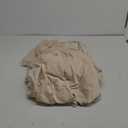 Andreannie Velvet Cream Chair Slipcovers Armchair Sofa Covers Chair Couch Covers for Armchair Bundle Ottoman Slipcover (Cream)