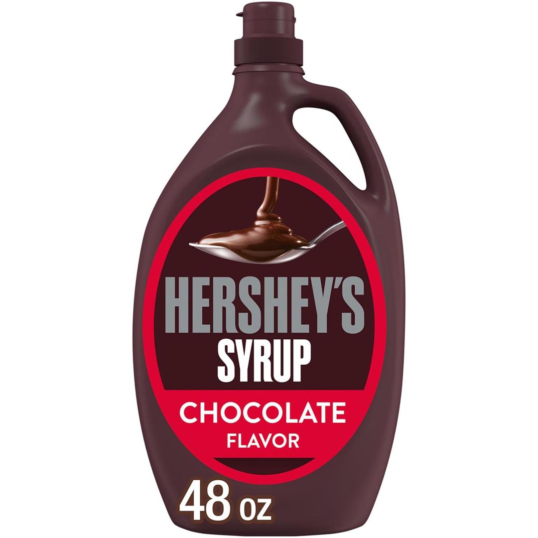 HERSHEY'S Chocolate Syrup Bulk Bottle, 48 oz Best By 09/30/27