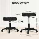 Ergonomic Adjustable Under Desk Footrest,Ottoman with Wheels, 21.65in*8.66in*20.47in