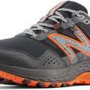 New Balance Men's 410 V8 Trail Running Shoe, Black/ Cayenne/ Shadow Grey, Size: 11 W