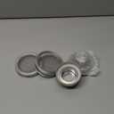 Mason Jar Shaker Lids 316 Stainless Steel Wide Mouth Mason Jar Mesh Sprouting Strainer Lids Kits for Mason Jars Canning Lid 4 Pack Silver