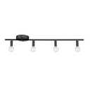 Globe Electric 59968 Monroe 4-Light Slim Profile Track Lighting, Matte Black, Bulb Not Included