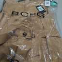 BCBG womens Sleeveless V-neck Button Front Belted Romper, 16