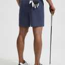 baleaf Men's Golf Shorts Causal Dress Work Pockets (Blue, XL)