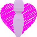 Mini Wand Massager Small Cordless Hand-held Massager Quiet Waterproof Massager Rechargeable Personal Massager for Neck Shoulder Back Body [4.35 * 1.18 inches]