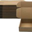 14x10x3inch Shipping Boxes Pack of 20 Brown Corrugated Cardboard Box Mailer Boxes For Packaging Small Business Shipping, Recyclable Moving Storage Mailing Boxes Bulk Book Literature Gift Giving 