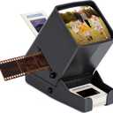 35mm Slide Viewer, Film Negative and Slide Viewer with 3X Magnification and LED Lighted Illuminated Viewing, USB Powered