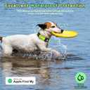 GPS Dog Collar Tracker 2-in-1,Reflective Waterproof Pet Collar,iOS-Only,No Monthly Fees,Unlimited Range,Dog Tracking Collar Pet Tracker,for Small Medium Large Dogs(L (16.6"-24"), Green)