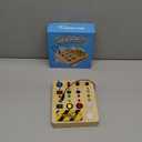 Busy Board Montessori Toys for Toddler, Wooden Sensory Board Switch Toy with Shape Sorter LED Light Up Toys Educational Plane Travel Activity for Girls & Boys