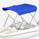 3 Bow Bimini Top for Boats, 304 Stainless Steel Frame with 900D Canopy