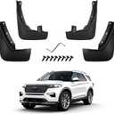 No Drill Mud Flaps for 2023 2024 2025 2026 Ford Explorer, All Weather Paint Protection Front & Rear Splash Guards, Heavy Duty Mud Guards 4PCS Set for Active ST Tremor Platinum Models