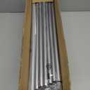 Bigzzia Clothes Drying Rack Folding Drying Rack Clothing 4 Tier Clothes Horses Rack Stainless Steel Laundry Drying Rack with Two Side Wings (Gray)