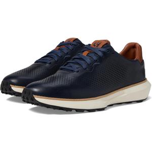Cole Haan Men's Grandpro Ashland Laser Perf Sneaker (10, Navy Blazer/British Tan/Ivory)