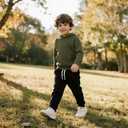 Boys Fleece Sweatpants, 3-Pack Jogger Pants,120