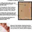 10x17 Picture Frame Black for Poster Photo Picture, Horizontal and Vertical Formats for Wall Hanging, 10 x 17 Wall Gallery Poster Photo Frame for 10 by 17 Photos Posters, Black