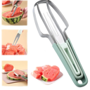 Pack Of 2 Fantexy 3in1 Watermelon Slicer and Popsicle Maker  Stainless Steel Melon Cutter Tool for Camping and Kitchen