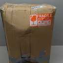 DWVO Torchiere Floor Lamp with Sidelight for Reading Home Decor, 71" Floor Lamp with Glass Shade for Bedroom, Living Room Office (Bulbs not Included) (Black)