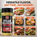 Steak Seasoning Spicy Ranch Seasoning Powder Mix - Gluten Free & Low Sodium Meat Seasonings for Ribeye, Beef & NY Strip Steak. Hot Ranch Powder Steaks Seasonings for Grilling. Dry BBQ Rub Spices. 5oz (EXP 01/02/27)