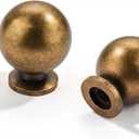 LIMUR 30 Pack 1 Inch Antique Brass Cabinet Knobs - Solid Zinc Alloy Kitchen Cabinet Hardware for Cupboard Drawer Knobs Wardrobe & Dresser Knob