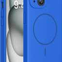 Miracase Compatible with iPhone 15 Case, [Soft Anti-Scratch Microfiber Lining], Liquid Silicone Case Gel Rubber Shockproof Drop Protection Phone Case for iPhone 15, Mediterranean Blue