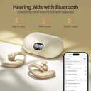 Hearing Aids, Hearing Aids for Seniors with Automatic Noise Cancelling for the Hearing Loss, Rechargeable Bluetooth Hearing Amplifiers with APP Volume Control, Premium Comfort Design and Wear