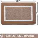 2 x Colorxy Indoor Door Mat, Non-Slip Absorbent Resist Dirt Entrance Mat, Sturdy Low-Profile Inside Floor Mats, Washable Front Entry Doormats for Entryway, 30''x17'', Brown
