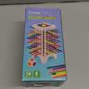 Montessori Game Wooden Board Game, 36 Colorful Wooden Sticks Dice Game, Math Educational Toy for 3 4 5 6 Year Olds, Fine Motor Skills Toy Classic Tower Game for Family Night Gift for Boys Girls