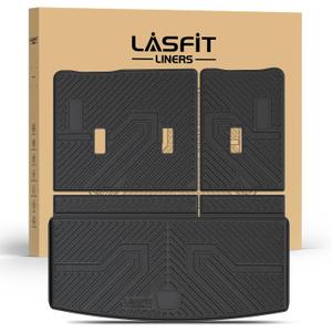 LASFIT Trunk Mat with Backrest Mat 2021-2026 for Chevrolet Chevy Tahoe/GMC Yukon (Only Yukon, Not Fit Yukon XL)/Cadillac Escalade (Only Escalade, Not Fit Escalade ESV), All Weather TPE Custom Fit