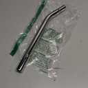 Bike Seat Post W/O Support, Steel Lay Back BMX Bicycle Seat Post Without Support, Multiple Sizes Silver (25.4 x 350mm)