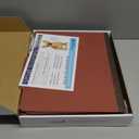 Blue Summit Supplies 10 Red Classification Folders, 3 Dividers, Letter Size with 2 Inch Tyvek Expansions, 8 Section Brick Red Classification Folder, 10 Pack