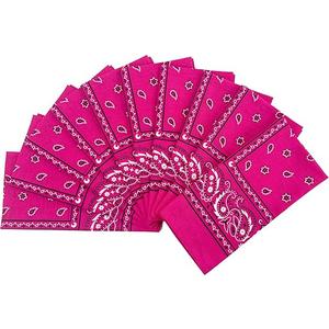 Vamqor 100% Cotton 10 Pack Fine Bandanas
