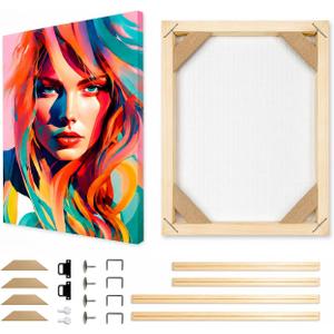 Canvas Frame 24x36 inch Suitable for 65x95 cm DIY Wooden Picture Frames, Oil Painting, Wall Art Paintings, Posters Prints, Home Gallery with Self Assembly Kit