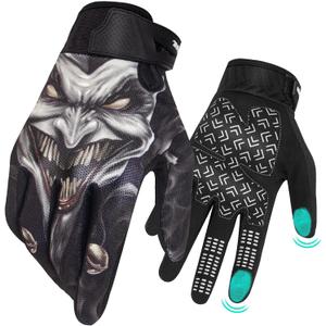 RIGWARL Motorcycle Gloves for Men Women Touchscreen, Lightweight Dirt Bike Glove Non-Slip, Skeleton Motorcycle Riding Glove