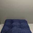 HIGOGOGO Washable Floor Pillow Cushion for Adults, Meditation Cushion Pillow, Large Square Floor Sitting, Removable Tufted Corduroy Cover, for Tatami Living Room or Yoga, 22x22 Inch, Machine Washable