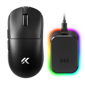 MCHOSE A7 V2 Ultra+ Wireless Gaming Mouse, Megnetic Charging Dock,Tri-Mode Connection, 59 Grams, PAW3950 TI 42K DPI Sensor, Wired/Wireless Dual 8K Polling - Black