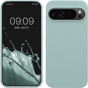 3 x kwmobile Case Compatible with Google Pixel 9 Pro XL Case - TPU Silicone Phone Cover with Soft Finish - Mint Matte