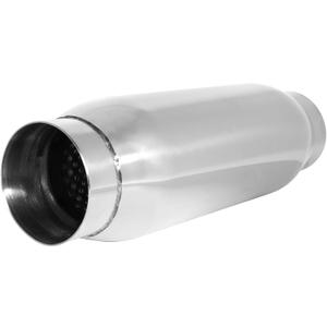 Exhaust Resonator, 3 Inch Inlet Resonator Muffler Straight Stainless Steel, Universal Performance Muffler Pipe 13''/340mm Overall Length, Polished