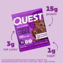 Quest Soft & Chewy Protein Cookie - 15g Protein - Double Chocolate Chip (12 Cookies) (EXP 06/27/26)