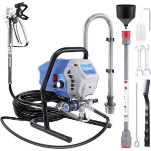 x10 Airless Paint Sprayer, 700W 2900 Psi, 0.31 Gpm | Low Overspray, Adjustable Pressure, For Interior Walls, Fences, Cabinets, Decks; Includes 25 Ft Hose And Extension Rod