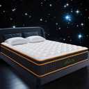 Ovwyk Queen Mattress 12 Inch, Hybrid Mattress Queen Size Bed in a Box, Memory Foam and Individual Pocket Springs, Edge Support, Motion Isolation & Pressure Relief, Medium Firm, 365-Night Trial