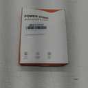 Flat Plug Power Strip Surge Protector, 5ft Ultra Thin Extension Cord with 4 USB Wall Charger(2 USB C Port), 6 Widely-Spaced Outlets Power Strip Compact for Travel, Office, Dorm Room Essentials (Black)