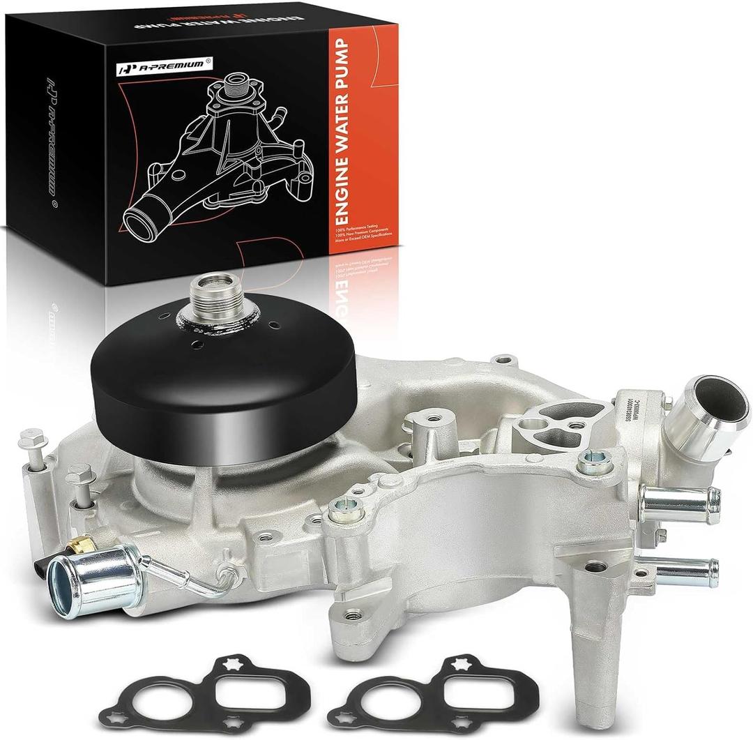 A-Premium Engine Water Pump with Gasket Compatible with Chevrolet Silverado 1500 2019-2021, Tahoe 2021, Suburban 2021 & GMC Sierra 1500 2019-2021, Yukon 2021 & Cadillac Escalade 2021, Escalade ESV