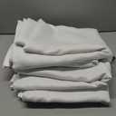 NICETOWN 100% Blackout Window Curtain Panels, Cold and Full Light Blocking Drapes with Black Liner for Nursery, 84 inches Drop Thermal Insulated Draperies (White, 2 Pieces, 52 Wide Each Panel)