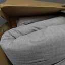 8x10 Area Rug - Machine Washable, Stain Resistant, Non-Slip, Indoor Accent Rug for Living Room, Farmhouse Solid Printed Textured Floor Cover, Grey