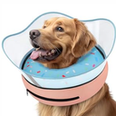 Supet Raised Inflatable Dog Cone Collar to Stop Licking, Soft Dog Cone Alternative After Surgery, Doggie Neck Donut Collar for Small Medium Large Dogs