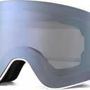 OTG Ski Goggles for Men Women Youth,Skiing,Ice Skating,Winter Sports,Snowboard Anti Fog Goggles,UV Protection (Mercury)