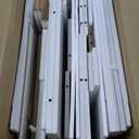 Makeup Vanity Desk with Mirror and Lights, Vanity Desk with 8 Drawers & Storage Shelves, Vanity Table with Power Outlet, 3 Color Modes & Adjustable Brightness Dressing Table, Bedroom,White (15.75D*40-68W*55.91H)