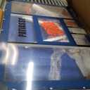 Pool Basketball Hoop with 43" Extra Wide Backboard, LED Light up Poolside Basketball Hoop with 1 Standard & 1 Glow-in-the-Dark Ball, Adjustable Height Portable Goal with Wheels, Fillable Base (Blue and White)